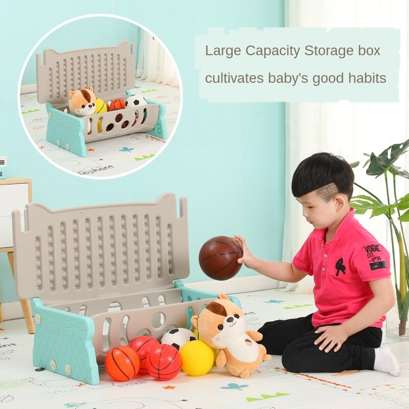 Kindergarten Multifunctional Plastic Study Table Combination Locker Three Inone Children Baby Dining Table Chair Stool Storage