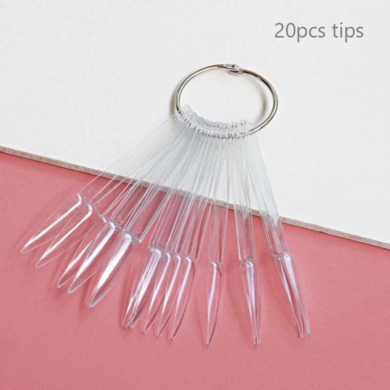 80/50/20 stücke Nagel Display Sticks Nagel Swatch Falsche Nagel Tipps Nagel Gel Polnisch Praxis Klar Display Board für Nail art Werkzeuge: YELLOW