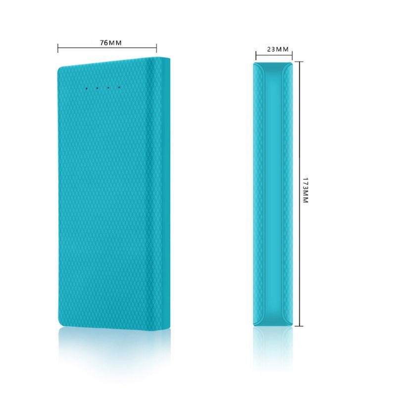 Indicator Dual USB 8x18650 Battery Case Power Bank Shell Portable External Box without Battery Powerbank Protector
