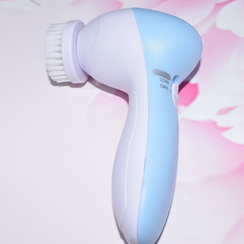 LAIKOU 5 in 1 Electric Facial Cleanser Wash Face Cleaning Mini Skin Pore Cleaner Beauty Body Massage Face Wash brush Machine: 03