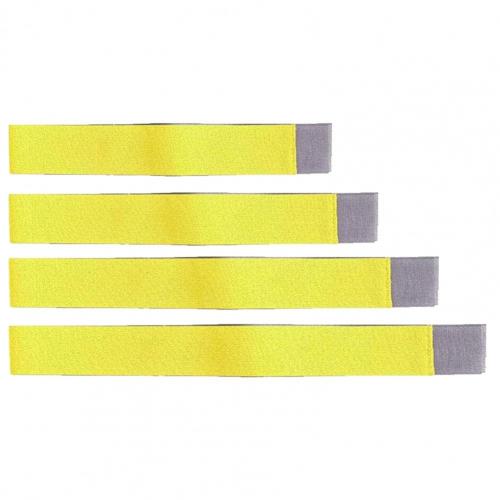 Correa organizadora de estiba de maletero de coche, vendaje elástico fijo, Banda adhesiva mágica, accesorios interiores, cinturones tensores para carga, 4 Uds.: YELLOW
