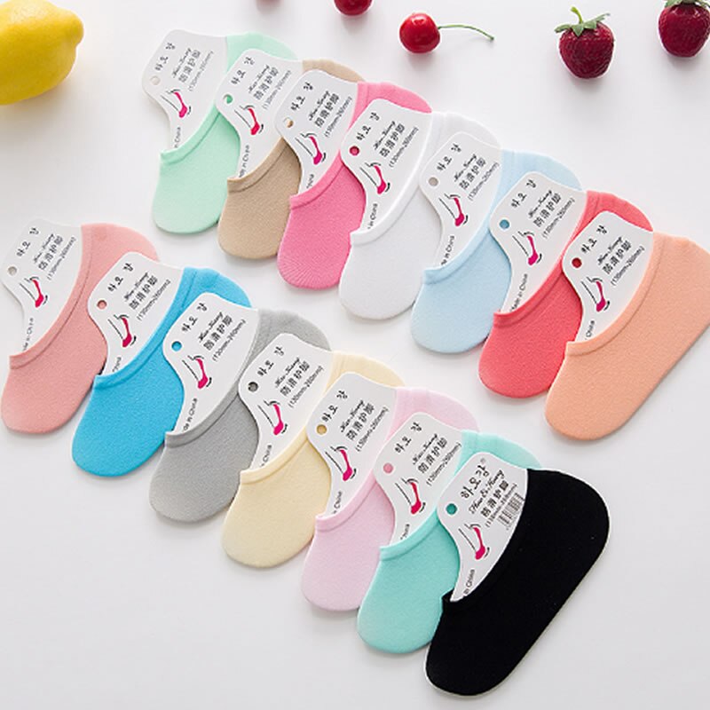 Summer Velvet Invisible Ankle Sock Children Kids Candy-colored Hidden Short Sock Breathable Thin Socks Women&#39;s Spot