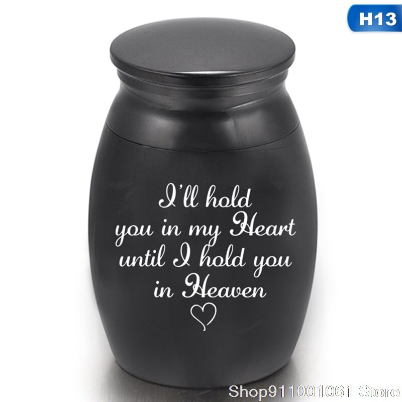 A Pets Keepsake Casket Columbarium Pets Memorials Mini Size Letter Black Pets Dog Cat Bird Mouse Cremation Ashes: H13