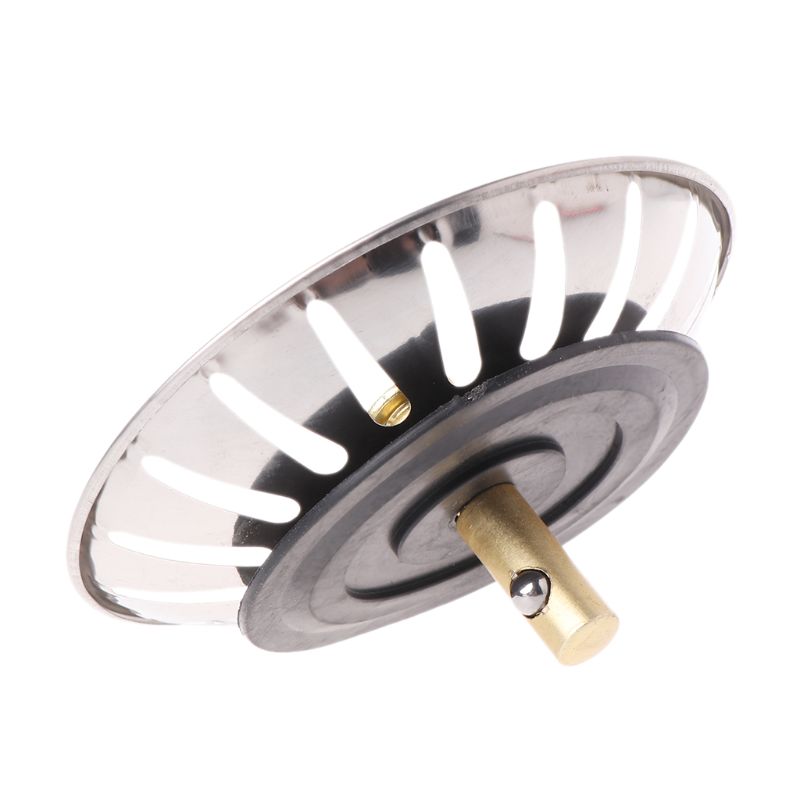 Kitchen Stainless Steel Basin Drain Dopant Sink Strainer Basket Waste Filter N27 20