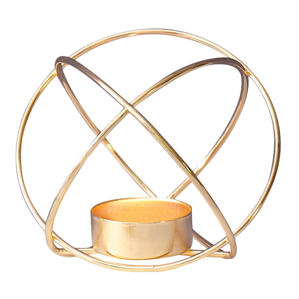 Metal guld hængende lysestager til bryllup centerpieces pejs hjem bord dekorative lysestage indehavere