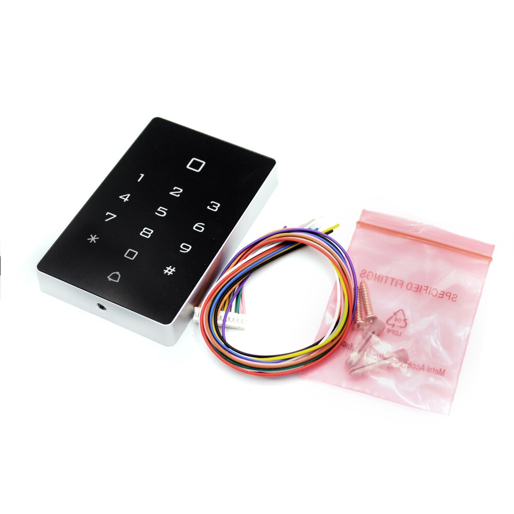 RFID 125khz Wifi Tuya APP Standalone Access Control keypad Backlight Touch Card Reader Wiegand 26 Input and Output Waterproof