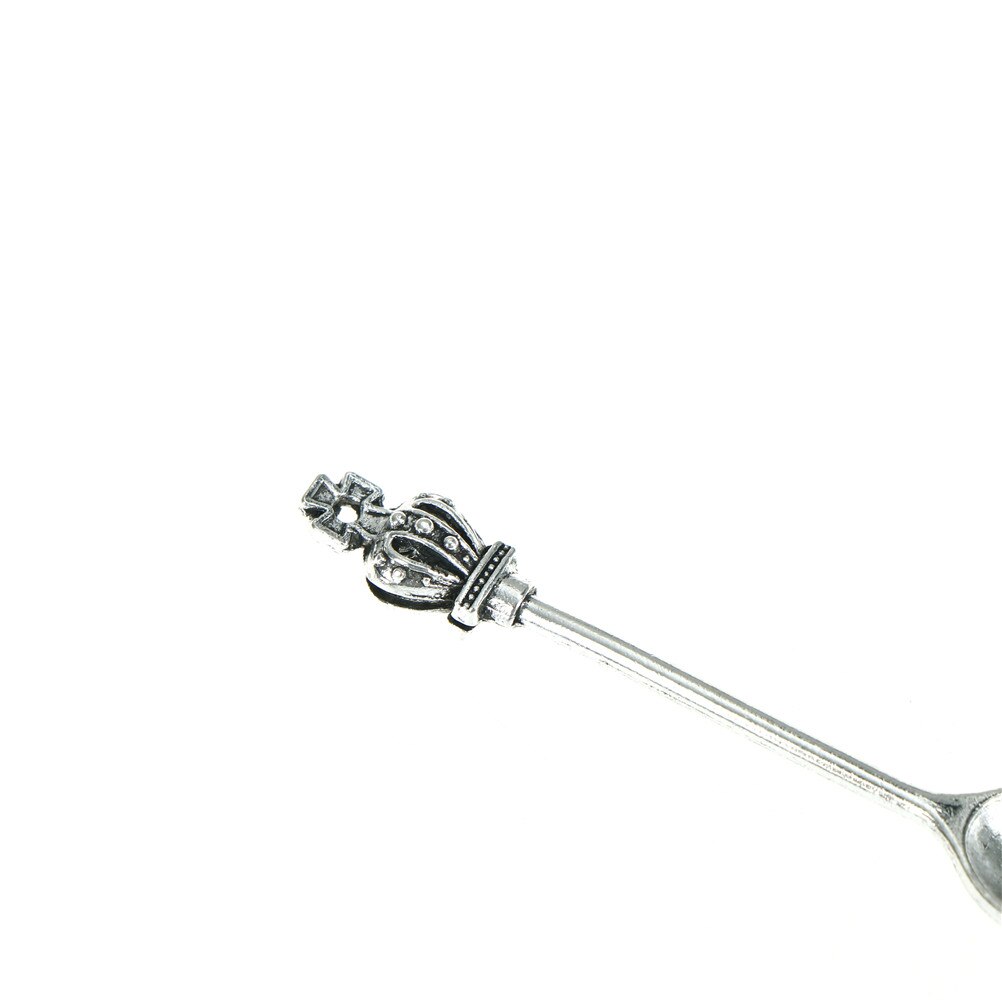 5 teile/los Besteck metall Gold Silber Kaffee Löffel Krone Dekor Griff Teelöffel Nachtisch Löffel Küche Cafe Liefert