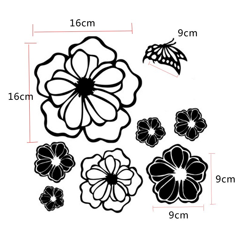 Adhesivos para pared y frigorífico 3D, pegatinas de mariposas para el hogar DIY, calcomanías para pared, calcomanías autoadhesivas de PVC para habitación de niños