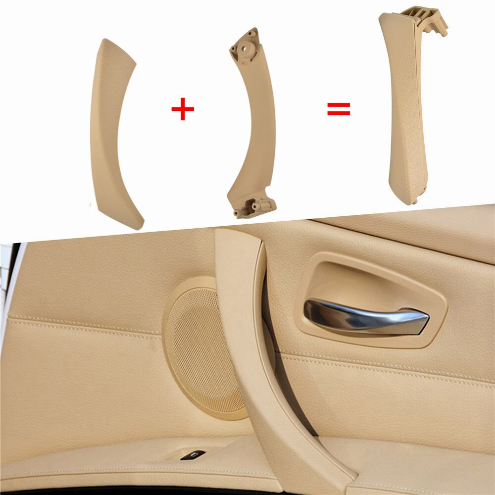 Poignées De Porte Intérieures BMW Série 3 E90 E91 - Noir LHD