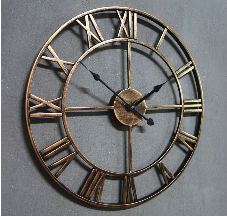 handarbeit Übergroßen 3D retro Rustikalen Dekorative Luxus Kunst Große Getriebe Holz Jahrgang Große Zauberstab Uhr ein Der Zauberstab Für