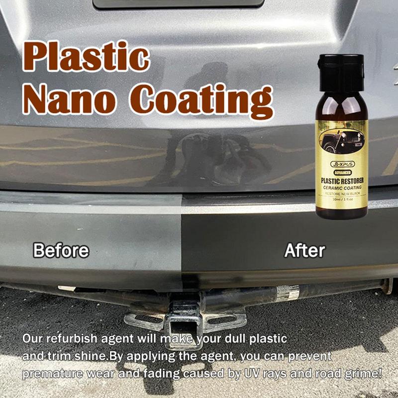 Keramikbeschichtung Trim Restore 30 ml Keramik Trim Coat Kit Quick Trim Restorer Keramikbeschichtung Autoteile Renovierungsmittel Bringen