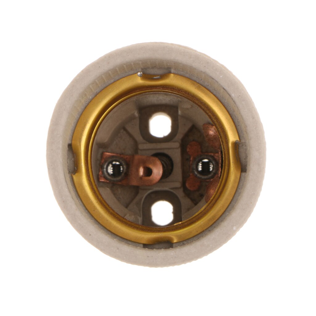 Ceramic E27 Light Bulb Socket, Lamp Holder Adapter AC 110-220V