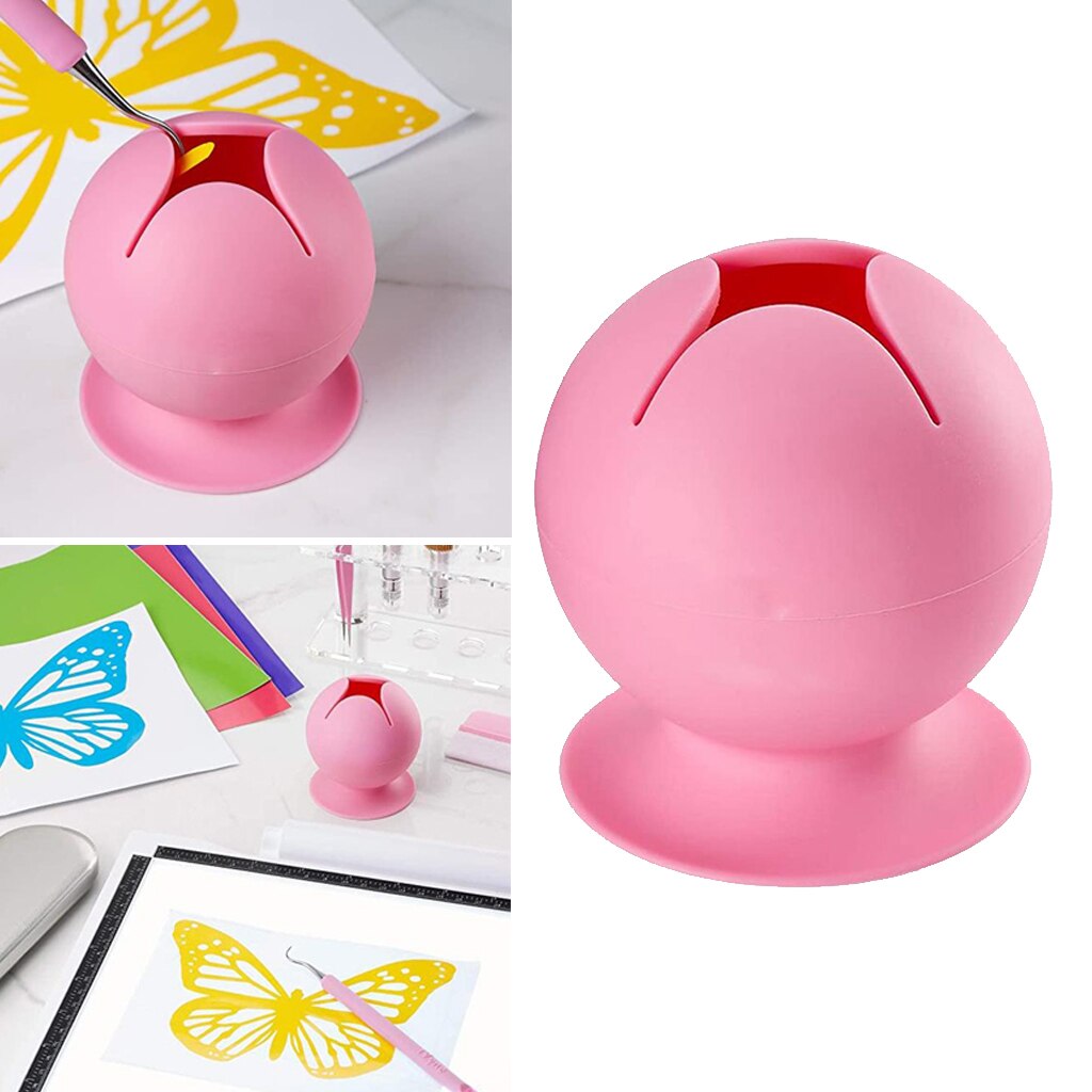 Suctioned Vinyl Weeding Scrap Collector Craft Vinyl Weeding Tool for Card Making DIY Jewelry Making Scrapbooking Card Making: Pink