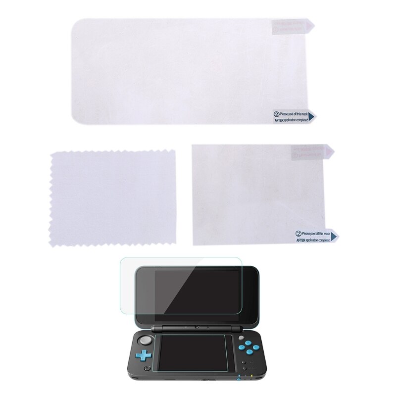 2 -in- 1- schutzfolie für ober- und unterseite, ultraklar, für 2ds xl 2ds -zoll-lcd-displayschutzfolie