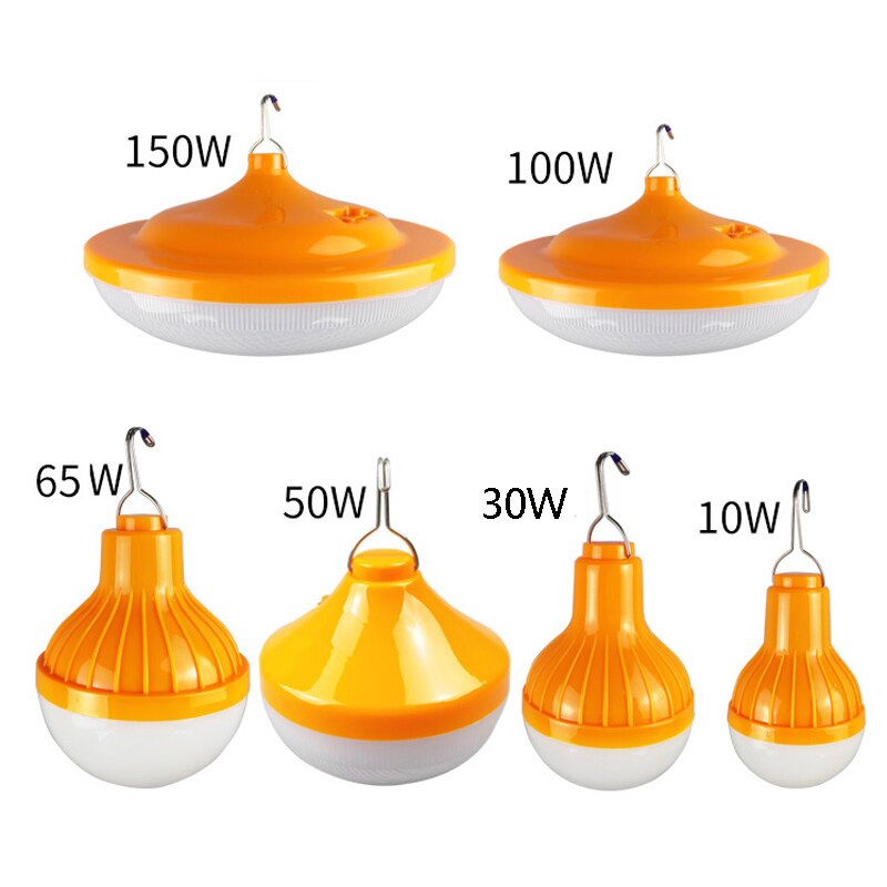 30W 200W Waterproof Portable Outdoor Dimmable Emergency Lights Hanging Lantern Lights Rechargeable Bulb for Camping Tent Fishing