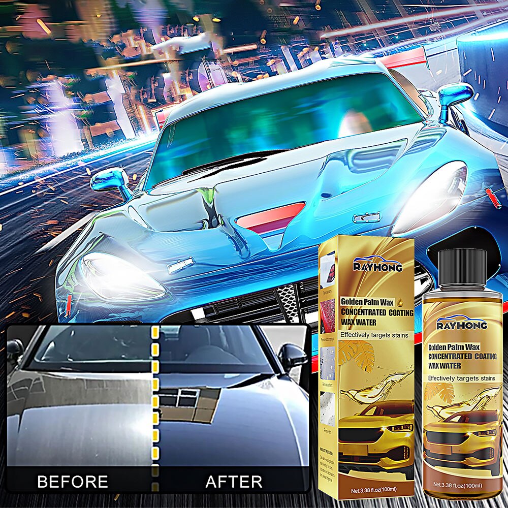 Car Wash Wax Foam Cleaner Carnauba Wax 3 in 1 Ceramic Coating Car Wax Polish Top Coat Polish Paint Sealant