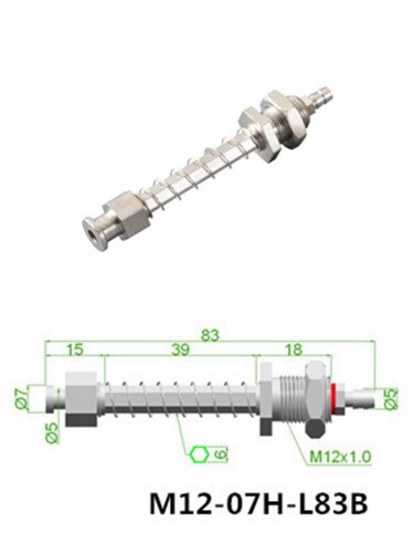 Manipulator fixture anti-rotating suction cup seat sucker bracket M12 Robot Vacuum Pad: M12-07H-L83B