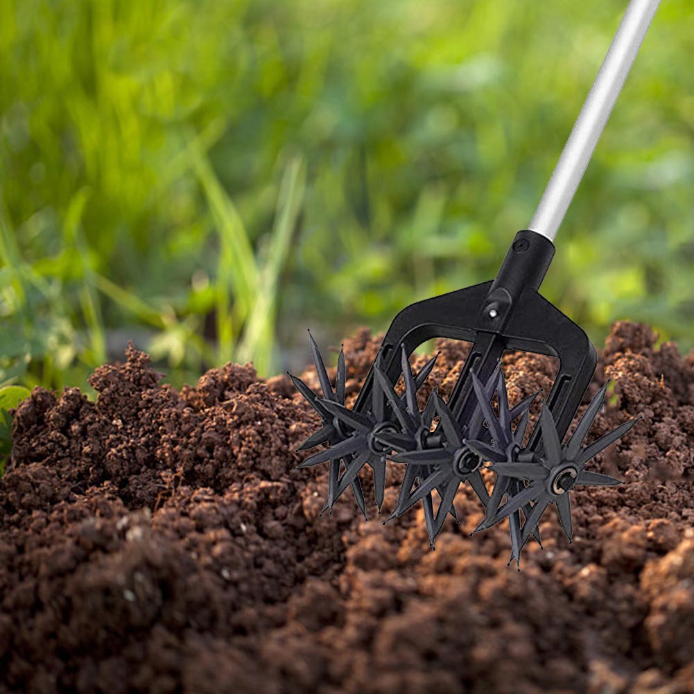 Handleiding Bodem Verticuteermachine Draaigereedschap Gazon Tuin Beluchter Rotary Tiller Cultivator Ripper Artefact Tuin Cultivator Ripper Tool