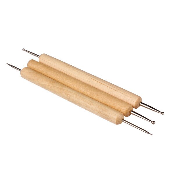 Ball Stylus Sculpte Model Model Clay Pottery Ceramic Wax Sculpture Pattern Molding dot Shaping Tool Emboss Sludge DIY Handicraft