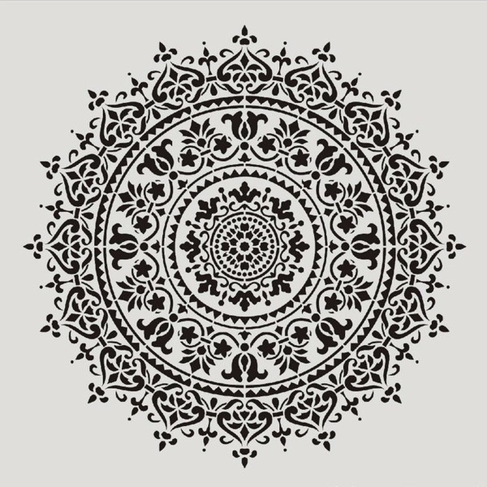 30*30cm Size DIY Craft Mandala Stencils for Painting on Wood,Fabric,Walls Art Scrapbooking Stamping Album Embossing Paper Cards
