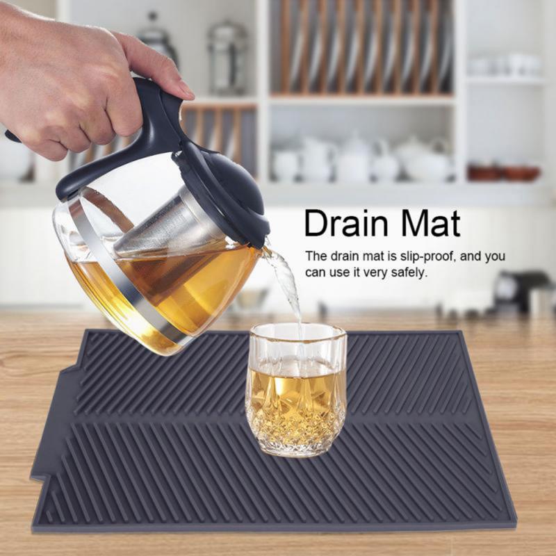 Silicone Vierkante Schotel Drogen Mat Premium Hittebestendige Servies Dishwaser Duurzaam Kussen Pad Servies Tafel Mat Placemat