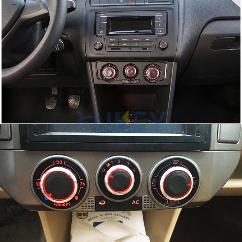 Ac varmer dash klimakontakt knapper knapper til vw fox 5z suran spacefox crossfox lupo knap volkswagen tilbehør bil styling