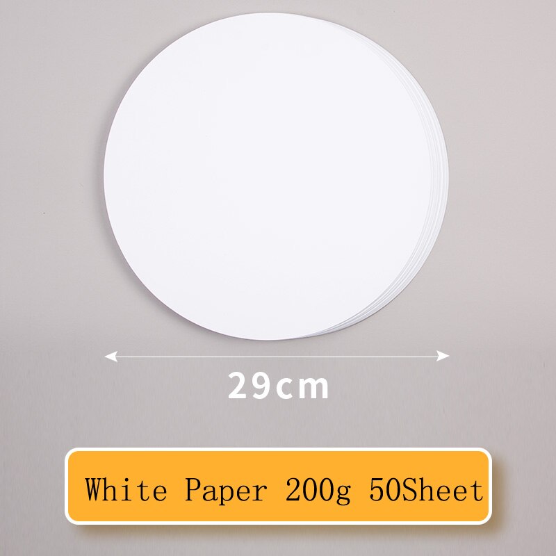 50PCS Kraft Sketch Paper 200/G Hand-Painting Sketch Paper Card Postcard for Sketch Drawing Pencil &amp; Pastel Art Supplies: 29cm White Paper