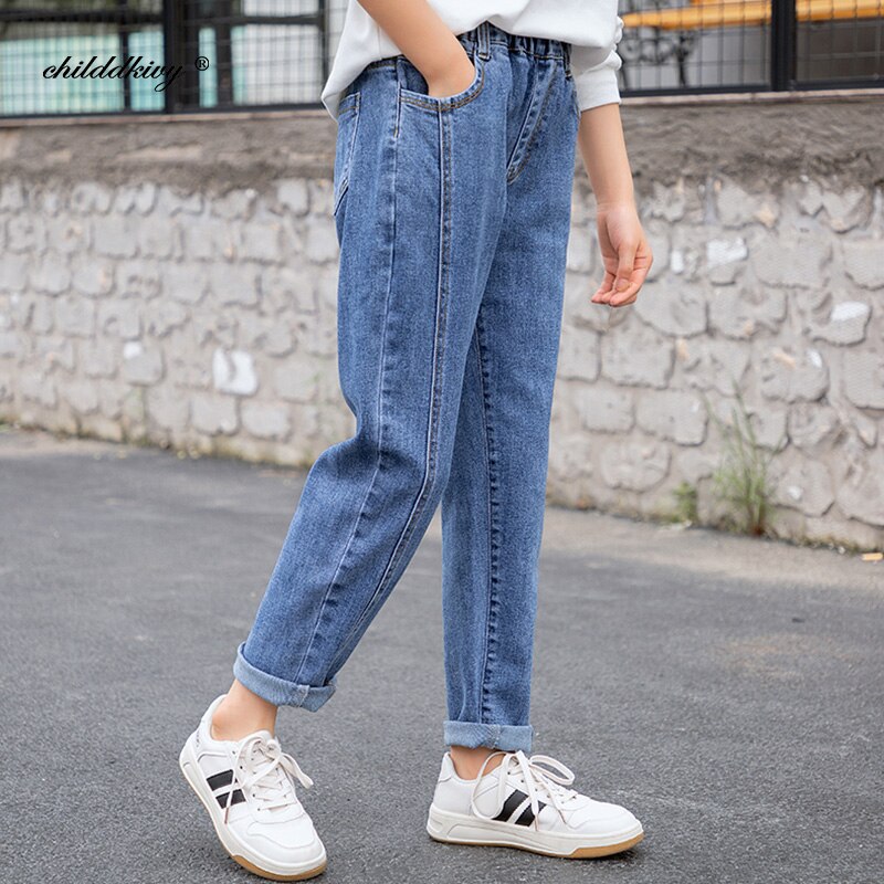 Tienermeisjesbroek 8 10 12 14 16 jaar meisjes denim broek lente en herfst meisjes jeans broek kinderkleding kinderbroeken