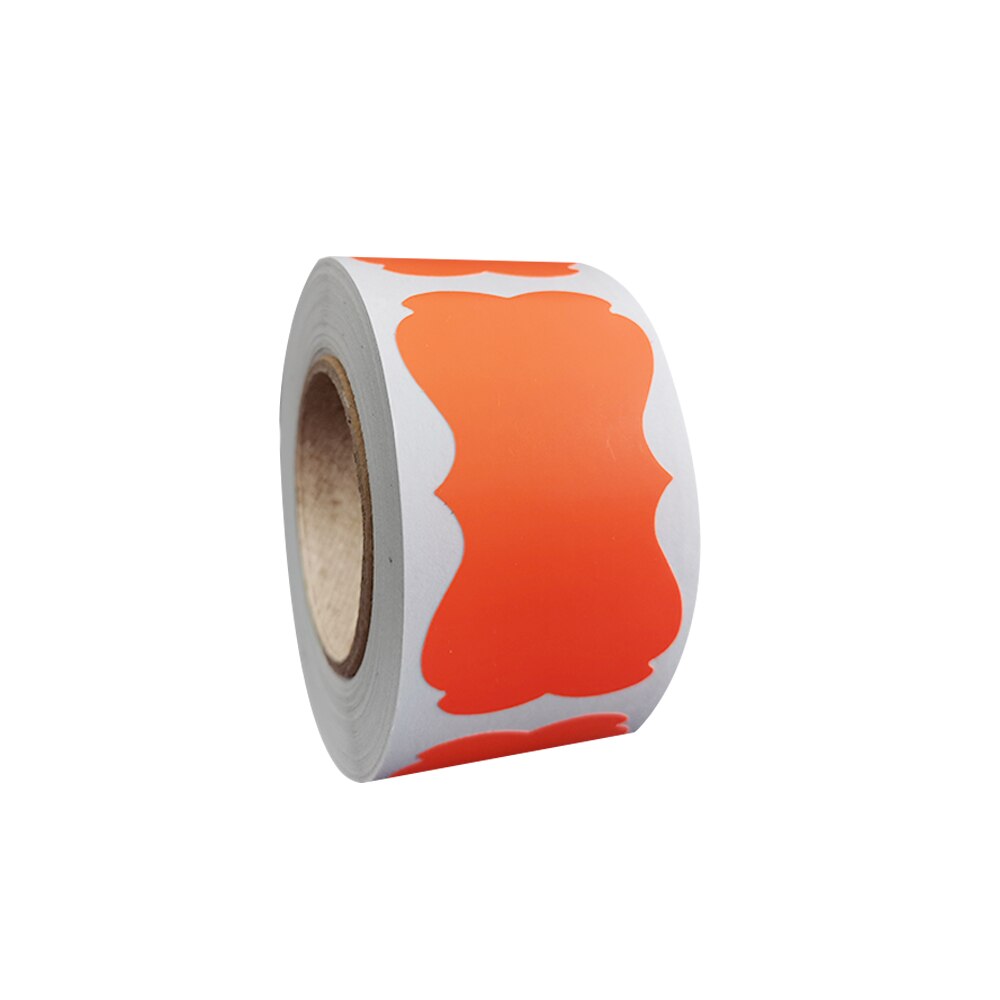 200Pcs Potten Voor Kruiden Voor Thuis Sticker Uitwisbare Waterdichte Beweegbare Blikjes Kleur Pvc Fles Schoolbord Stickers Voor Keuken Conv D: Fluorescent orange
