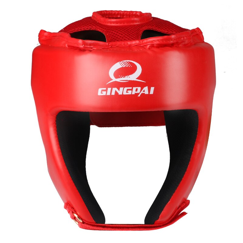 Sanda karaté Muay Thai Boxeo Taekwondo casque de boxe casque d'entraînement pour enfants adultes hommes femmes noir rouge: Red  1