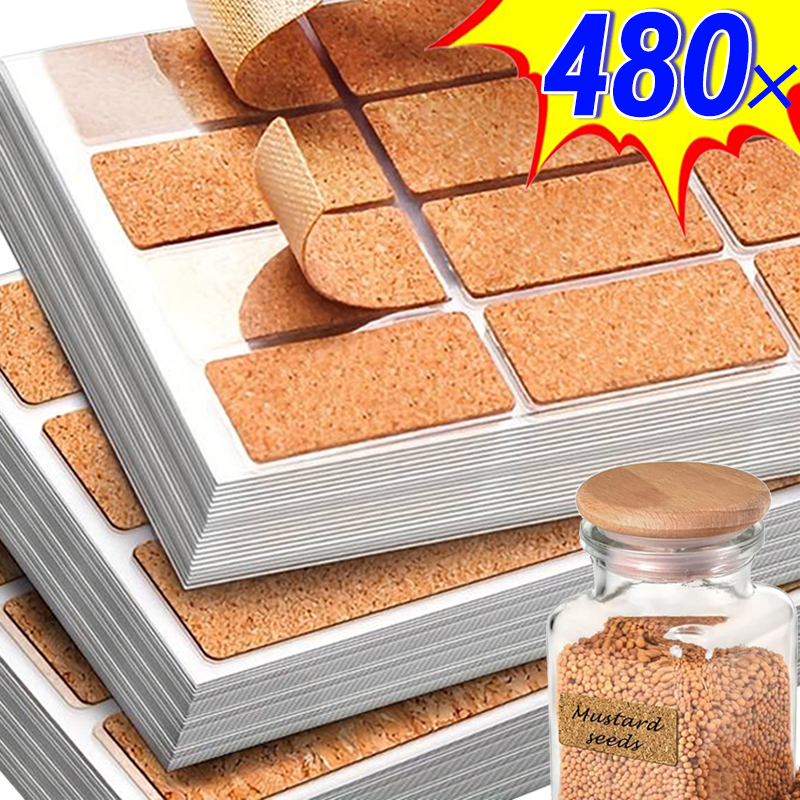 Eichenholz-Etiketten, Aufkleber, Lebensmittel, Gewürze, Flasche, Glas, Aufkleber, Kork, selbstklebend, Büro, leeres Etikett, Küche, Zuhause, Organizer, Anhänger