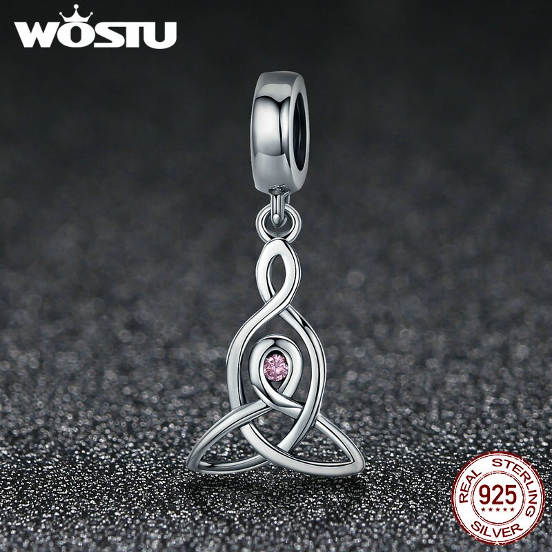 Wostu Authentieke 100% 925 Sterling Zilveren Lucky Heilige Bewaken Charms Fit Originele Wst Armbanden Armbanden Fijne Sieraden CQC423