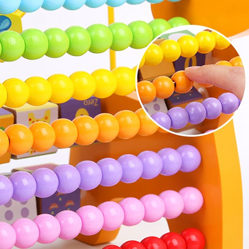 Wooden Mathematics Bead Calculation Frame Abacus Toys Early Learning Teaching Aids Educational Toys