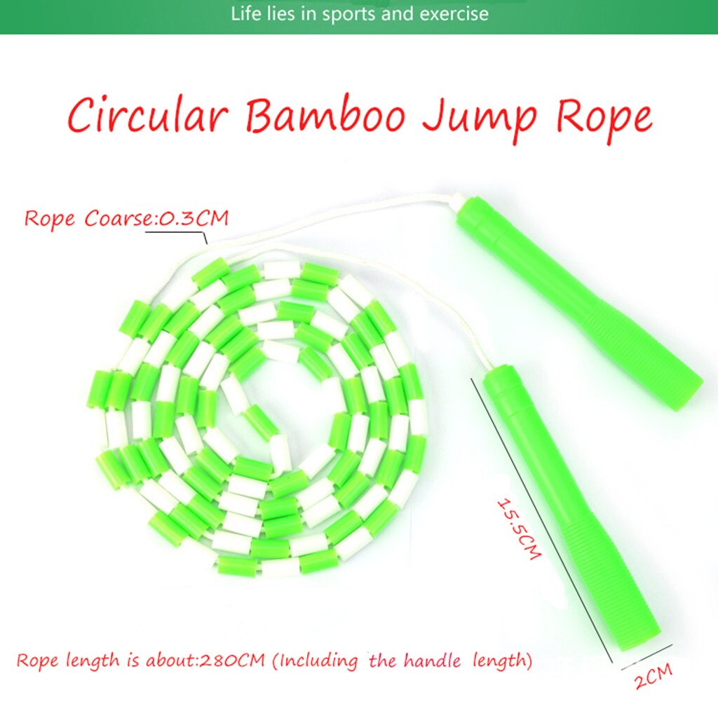Tricks Vaardigheden Jump Skipping Overslaan Touw Pvc Beginner Zachte Kralen Kralen Kralen Basic Gesegmenteerde Fitness Cordes À Sauter # T2P