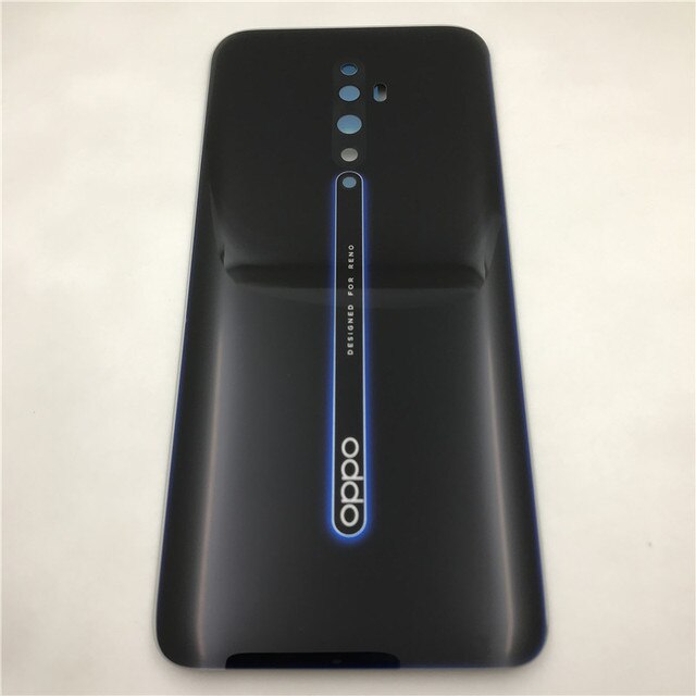 For Oppo Reno Z / Reno 2 / Reno 2Z Reno2 Z F Back Battery Cover Door Housing case Rear Glass Repair parts: Reno 2Z Black