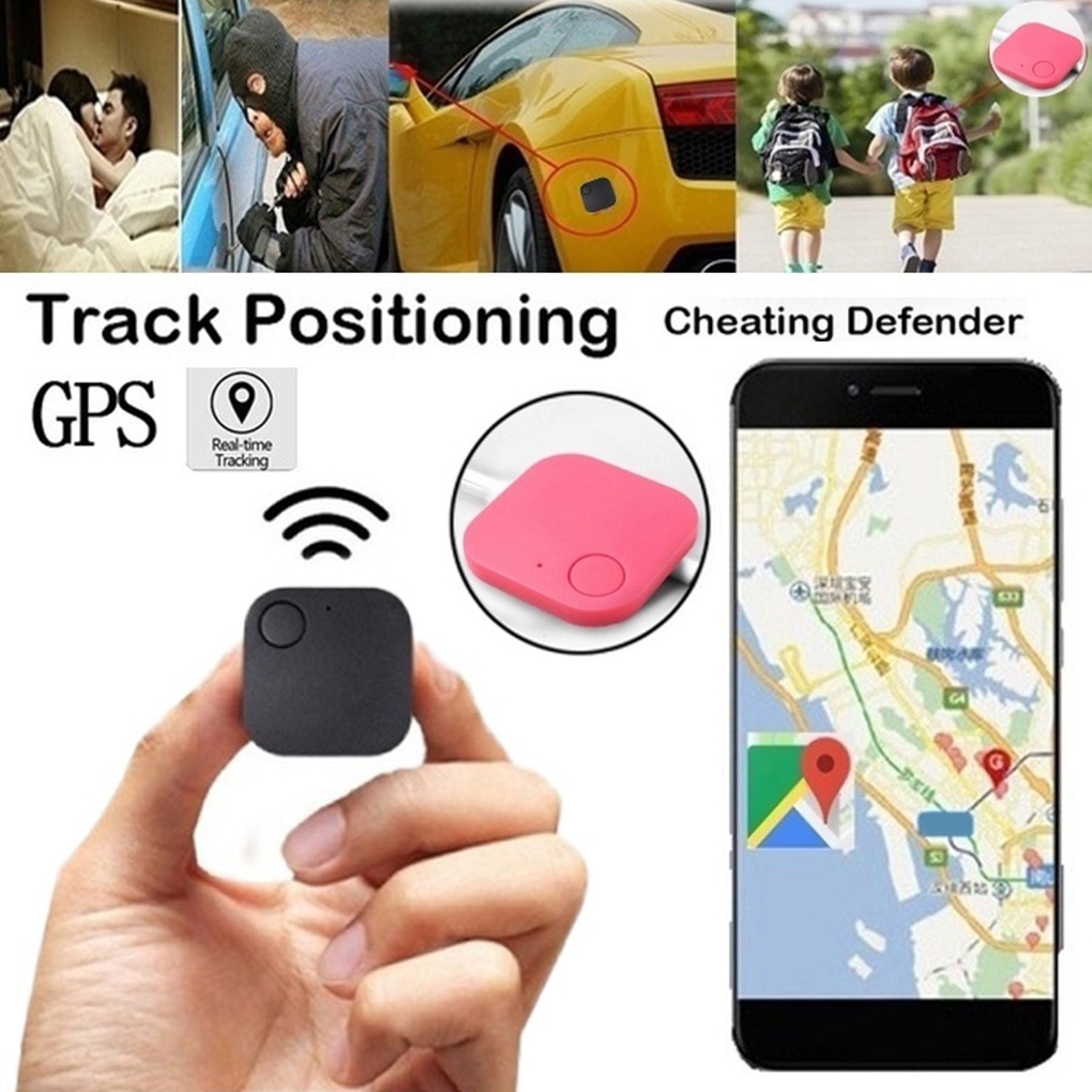 Bluetooth Square Smart Tracker Portable Locator for Car Kid Anti-Lost Bidirectional Alarm Reminder
