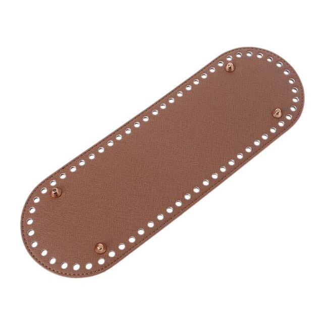 Almohadilla de cojín para hacer bolsos, bolsa moldeadora inferior para bolso de hombro, DIY, accesorios de bolso, fondo ovalado para bolso de punto, 30x10cm: Khaki