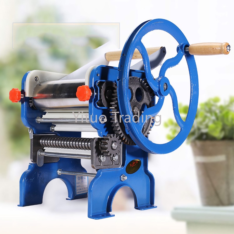 150 – 4 pétrissage manuel Double face Machine en acier inoxydable, Machine à presser manuelle domestique petite Machine à pâtes multifonction