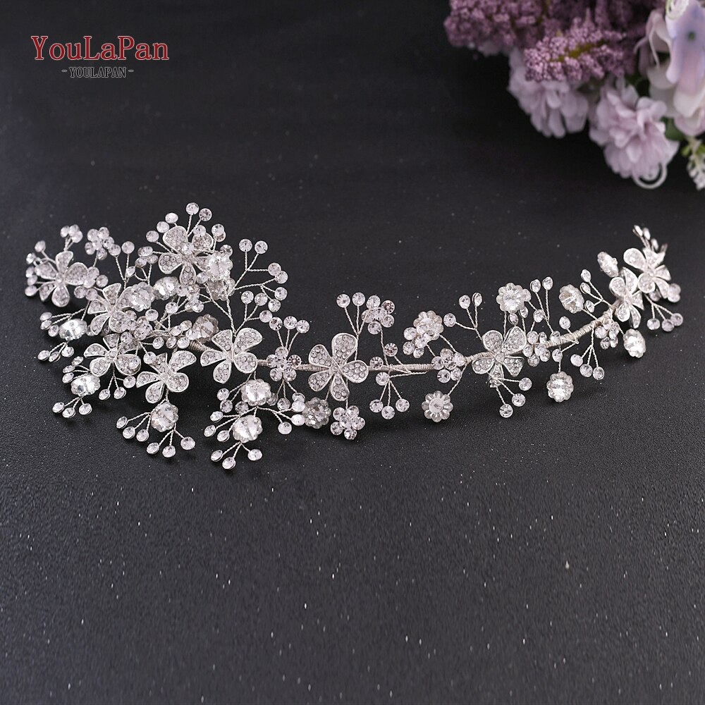 TOPQUEEN-bandeau de luxe pour mariage, HP273, bandeau, bijoux, couronne de mariage, diadème de mariée pour mariage: HP273