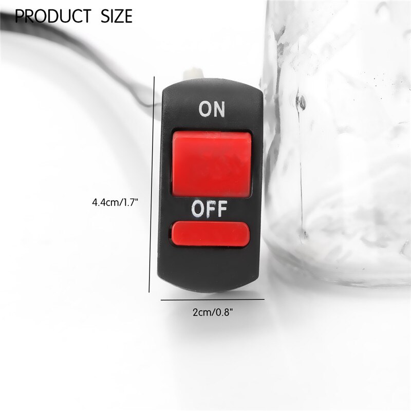 Universal Stuur Motorcycle Switch 12V Bike Handle Bar Stop Schakelaar On/Off-Knop Bullet Connector Voor Led Spotlight