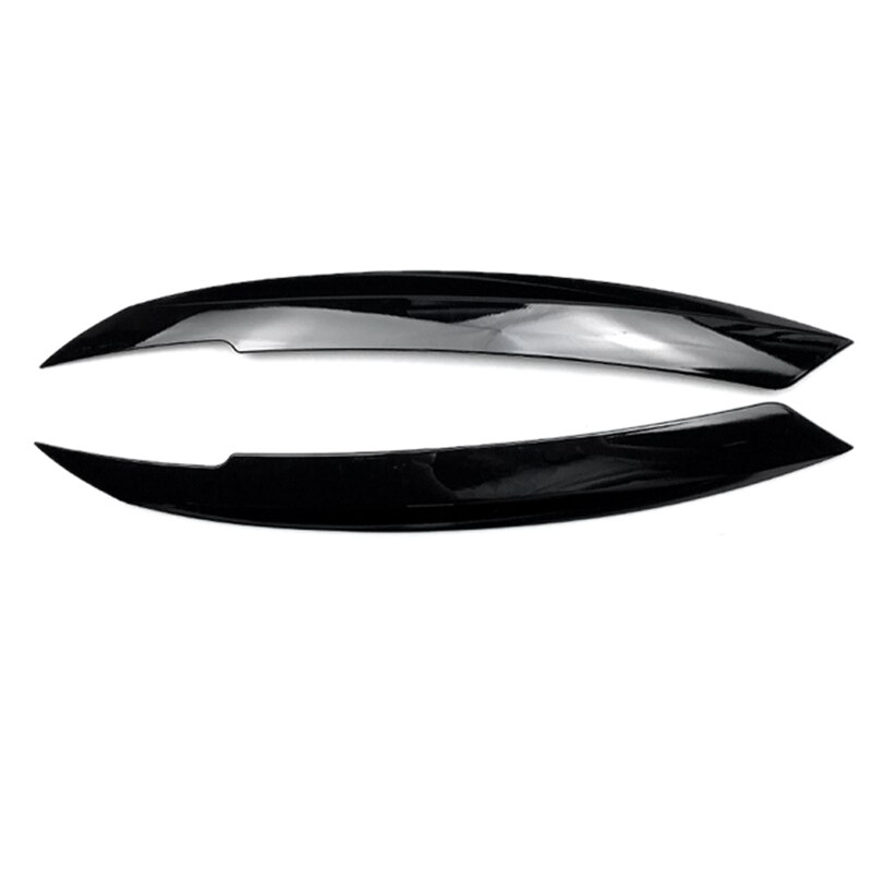 Car Headlights Eyebrow Eyelids Sticker for Volkswagen Jetta MK6 Car Black