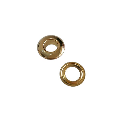 Œillets en laiton sans couture, 8mm x 16mm, 7 couleurs, , 100 lots, , eyelets-16MM: Light gold