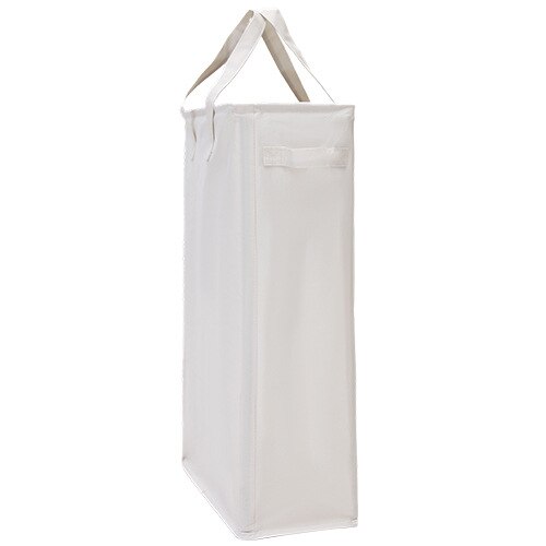 Slim Wasmand Handgrepen Smalle Opvouwbare Wasmand Dunne Wasmand Vuile Kleren Inklapbare Wasmand: WHITE