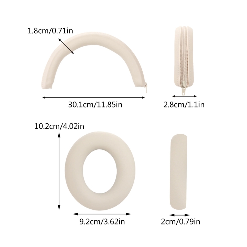Almohadillas para los oídos para Anker Soundcore Space One, cubierta de cojín de esponja, almohadillas elásticas, auriculares para juegos