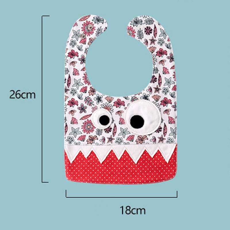 Sunbaby-tissu en coton pour bébés | humoristique de monstre de dessin animé, écharpe d'alimentation pour bébés garçons et filles