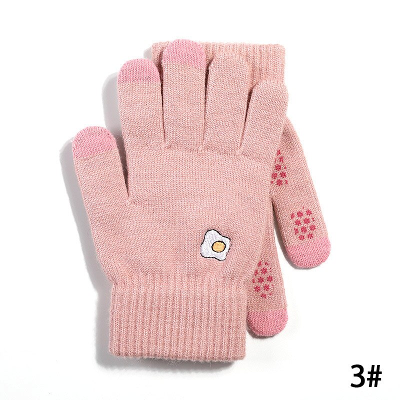Gloves Kniteed Winter Gloves Screen Touch Gloves Women's Hand Wear Strong Friction Hand Warmers Thick Winter Glove: J