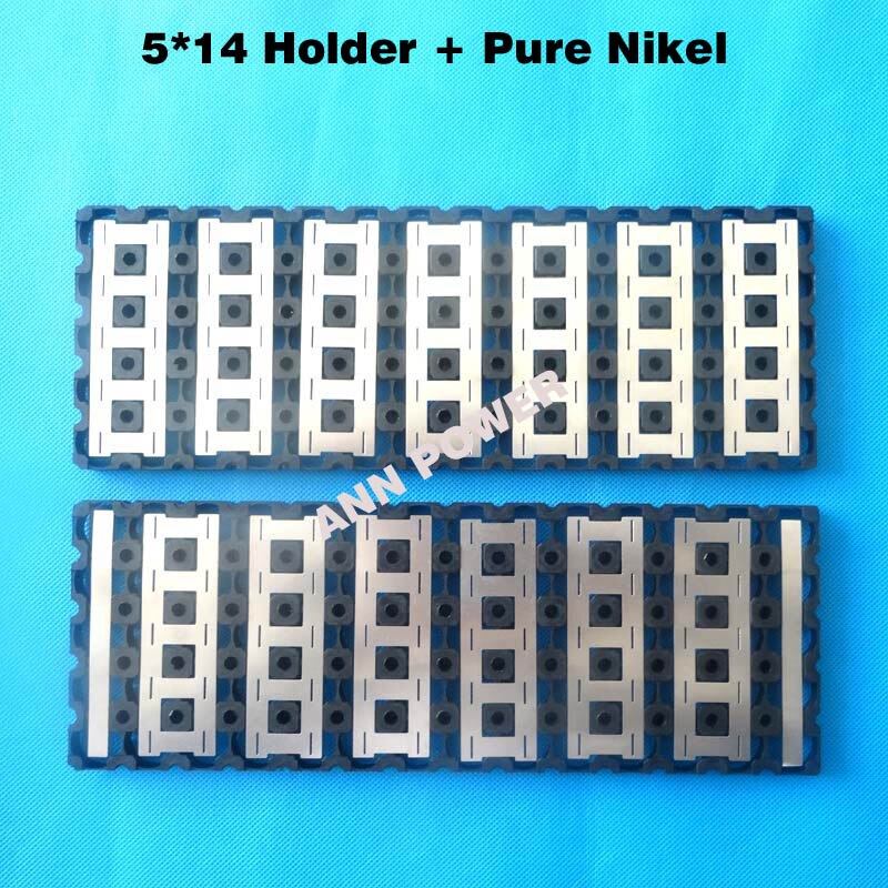 5*14 (5P14S) 18650 Batterij Houder + Pure Nikkel Voor 3.7V Mobiele 14S 51.8V Li-Ion Batterij 5*14 5P14S Houder En Nikkel Riem