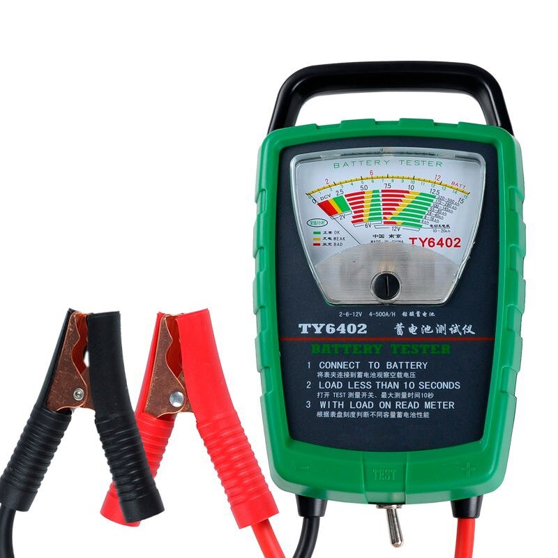 Ty6402 500a 2v 6v 12v automobil/bilbatteri tester/generator/startkontrol let at bruge