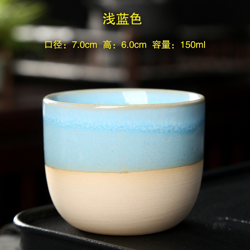 1Pcs Keramische Kopje Thee Oven Change China Porselein Kung Fu Kopjes Aardewerk Drinkware Servies Water Mok Voor: G-150ml