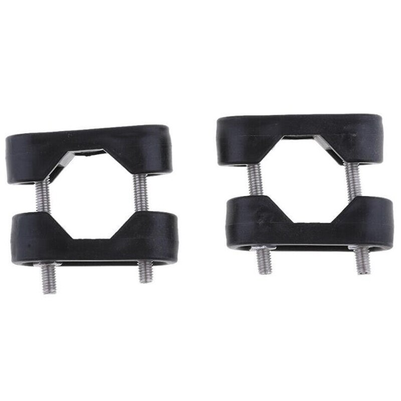 2Pcs Nylon Marine Boat Nylon Rail Mount Bracket Fits for 7/8' to 1' Tube Kayak Canoe Boat Dinghy Yacht Accessories: Default Title